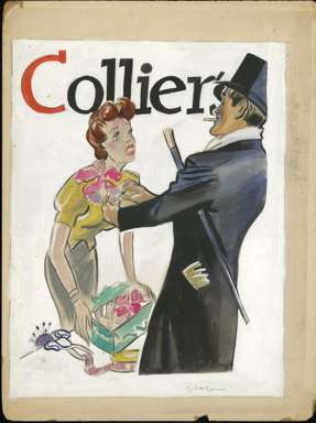 ERIC GODAL (att.) - COLLIER'S MAGAZINE COVER ART 1930s
