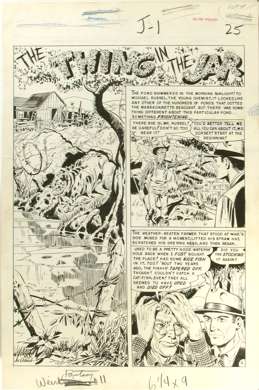 JOE ORLANDO - WEIRD FANTASY #11 SPLASH PAGE ORIG ART