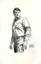 DOUG WILDEY - COWBOY ILLUSTRATION 1971