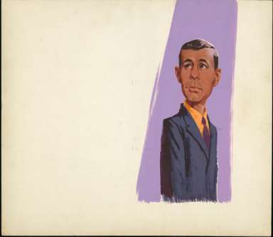 JACK RICKARD - JOHNNY CARSON PAINTING COLOR ORIG ART