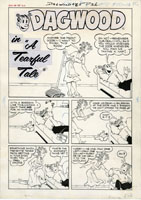 PAUL FUNG, JR. - DAGWOOD #85 CMPLT 4-PG STORY ORIG ART