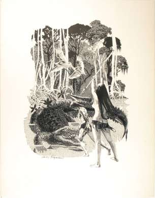 HARRY BORGMAN - TARZAN FANZINE ILLUSTRATION ORIG ART