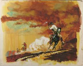 JOEL MALMED - DESPERATE DEPUTY PBK CVR ORIG ART Western