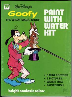 GOOFY WATERCOLOR KIT - UNUSED FILE COPY - 1982