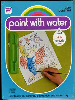 More MONSTERS WATERCOLOR KIT - UNUSED FILE COPY - 1978