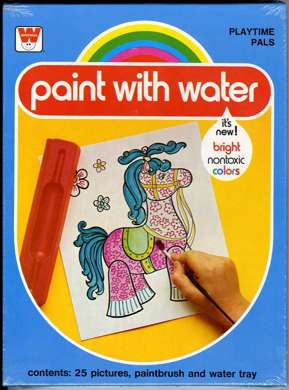 PLAYTIME PALS WATERCOLOR KIT - UNUSED FILE COPY - 1976