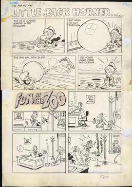 PAUL McCARTHY - FUN AT THE ZOO GAG PG ORIG ART MONKEY