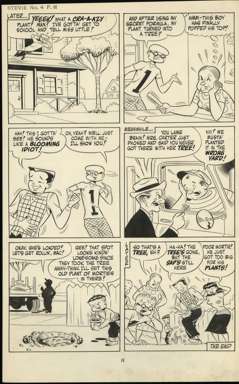 WARREN KREMER - STEVIE #4 PG 11 ORIG ART  LAST PAGE