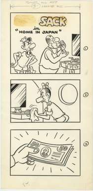 FRED RHOADS - SAD SACK TEXT STORY ILLOS ORIG ART JAPAN
