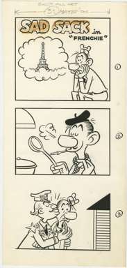 FRED RHOADS - SAD SACK TEXT STORY ILLOS ORIG ART FRANCE