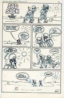 JACK O'BRIEN -SAD SACK LAUGH SPECIAL #53 Pg 18 ORIG ART