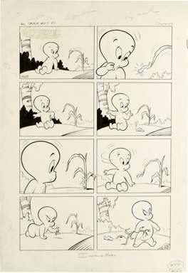 WARREN KREMER - FRIENDLY GHOST/CASPER #27 Pg 1 ORIG ART