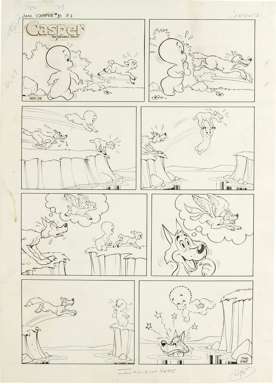 WARREN KREMER - FRIENDLY GHOST/CASPER #31 Pg 1 ORIG ART