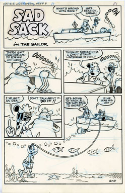 JACK O'BRIEN -SAD SACK LAUGH SPECIAL #53 Pg  8 ORIG ART