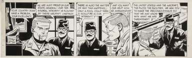 GEORGE WUNDER - TERRY & PIRATES DAILY ORIG ART 2-17-67