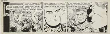 GEORGE WUNDER - TERRY & PIRATES DAILY ORIG ART 10-14-67