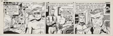 GEORGE WUNDER - TERRY & PIRATES DAILY ORIG ART 10-19-67