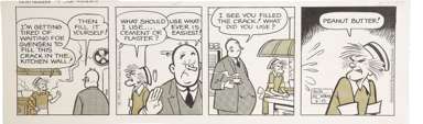 BOB MONTANA - ARCHIE DAILY ORIG ART 2-19-71 WEATHERBEE
