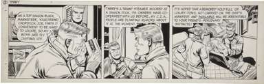 GEORGE WUNDER - TERRY & THE PIRATES DAILY 10-20-67 ART