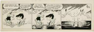 JIM LOGAN - KINGS & THINGS DAILY ORIG ART -DUCK HUNTING