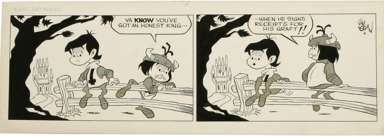 JIM LOGAN - KINGS & THINGS DAILY ORIG ART -HONEST GRAFT