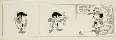 JIM LOGAN - KINGS & THINGS DAILY ORIG ART - ARCHERY