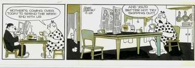FRANK ROBERGE -MRS. FITZ'S FLATS DAILY ORIG ART 4-24-69