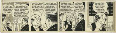 LANK LEONARD - MICKEY FINN DAILY ORIG ART  SQ. ACCOUNTS