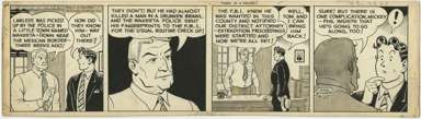 LANK LEONARD - MICKEY FINN DAILY ORIG ART  3's A CROWD!