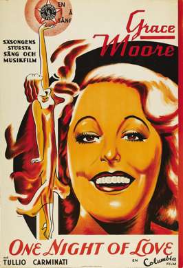 ONE NIGHT OF LOVE 1934 SWEDISH ONE SHEET Poster 2