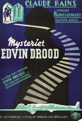 MYSTERY OF EDWIN DROOD 1935 SWEDISH ONE SHEET Poster