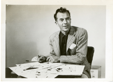 FRED NAHER (CARTOONIST) VINTAGE PHOTO -LIFE'S LIKE THAT