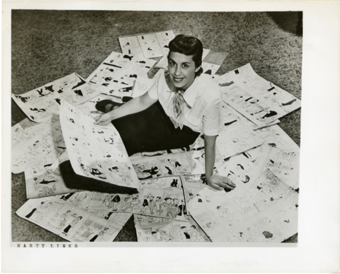 MARTY LINKS (CARTOONIST) VINGAGE PHOTO - EMMYLOU