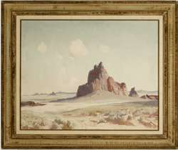 FREEMONT ELLIS - "DESERT FORMS" Oil circa 1950