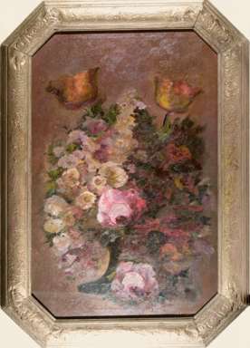 CLARA PANCOAST - STILL LIFE & FOOTED BOWL PAINTING
