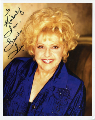 BRENDA LEE  AUTOGRAPH on PHOTOGRAPH