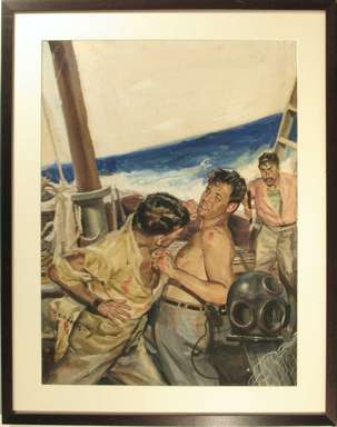 CECIL CALVERT BEALL - MEN'S MAGAZINE ILLO ORIG ART CVR?