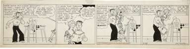 CHIC YOUNG - BLONDIE DAILY ORIG ART 9-29-33 BABY RULES
