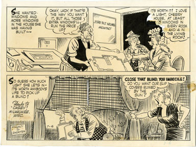 AL FAGALY -OUGHTA BE A LAW DAILY ORIG ART WINDOW BLINDS