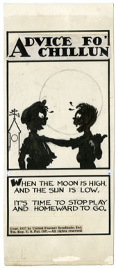 AL CAPP - ADVICE FO' CHILLUN SUNDAY STRIP ORIG ART 1937