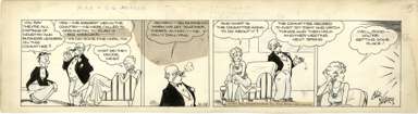 CHIC YOUNG - BLONDIE DAILY ORIG ART 10-14-31 MERGER