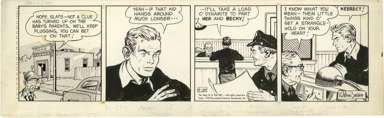 RAEBURN VAN BUREN -ABBIE & SLATS DAILY 4-24-59 ORIG ART