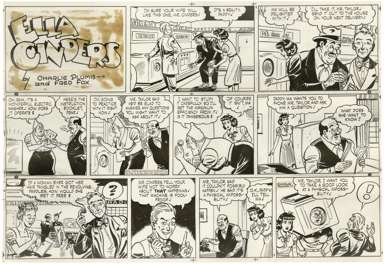 CHARLIE PLUMB - ELLA CINDERS SUNDAY ORIG ART 6-13-48