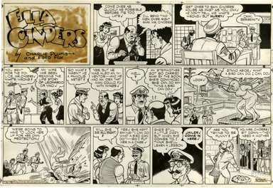 CHARLIE PLUMB - ELLA CINDERS SUNDAY ORIG ART 7-25-48