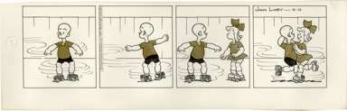 JOHN LINEY - HENRY DAILY ORIG ART 5-12-71 ROLLER SKATES