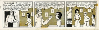 BOB NAYLOR - BIG SISTER DAILY STRIP ORIG ART 1-19-65