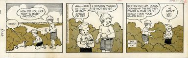 BOB NAYLOR - BIG SISTER DAILY STRIP ORIG ART 1-25-65
