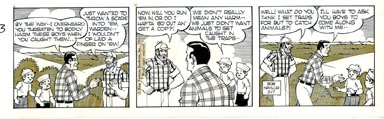 BOB NAYLOR - BIG SISTER DAILY STRIP ORIG ART 2-17-65