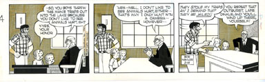 BOB NAYLOR - BIG SISTER DAILY STRIP ORIG ART 2-18-65