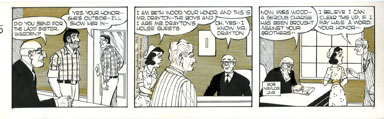 BOB NAYLOR - BIG SISTER DAILY STRIP ORIG ART 2-19-65